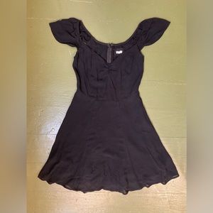 Reformation Black Mini Dress